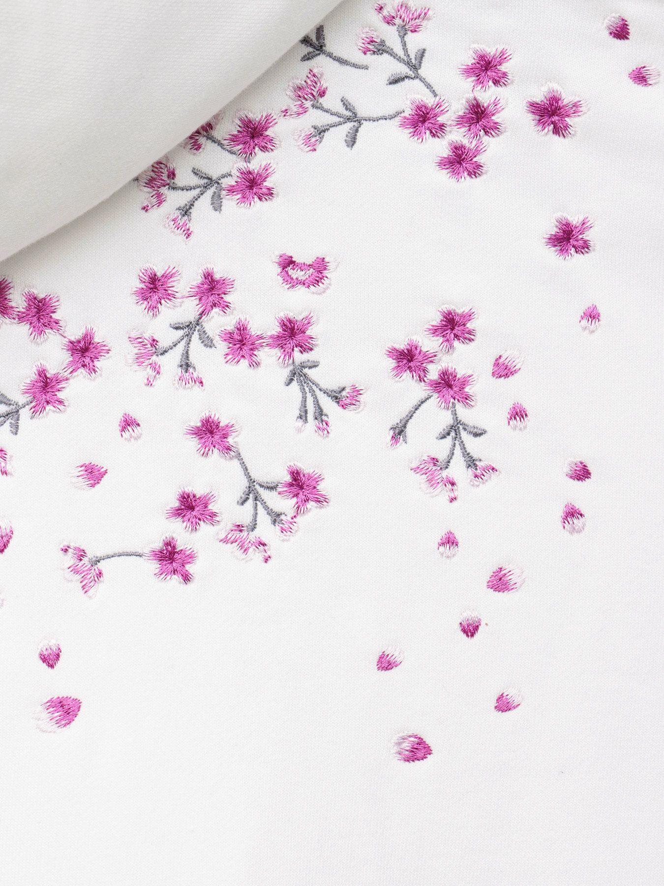 【絡繰魂】“桜吹雪”刺繍入りZIPパーカー