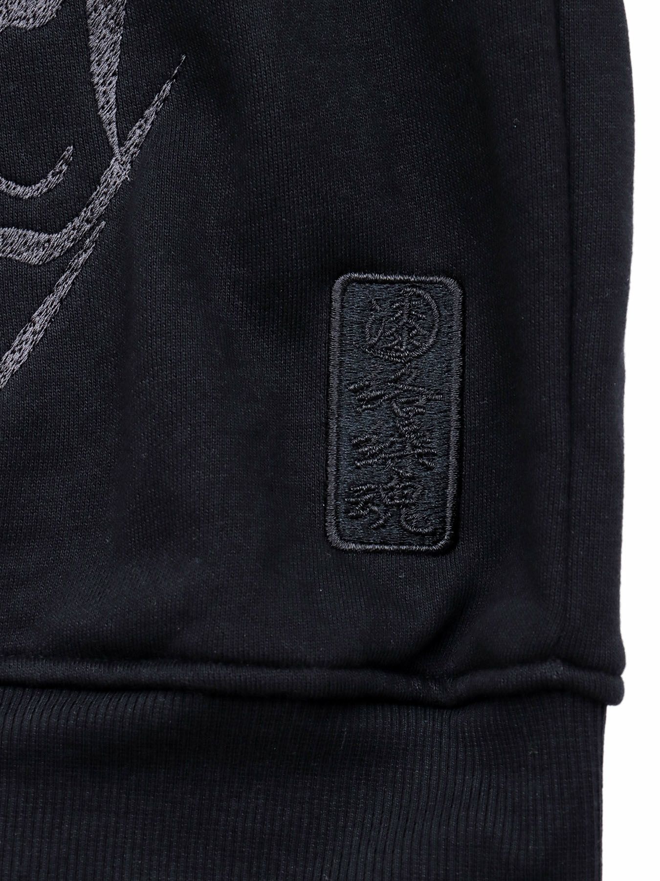 【絡繰魂・漆】“黒 猫又”総刺繍ZIPパーカー