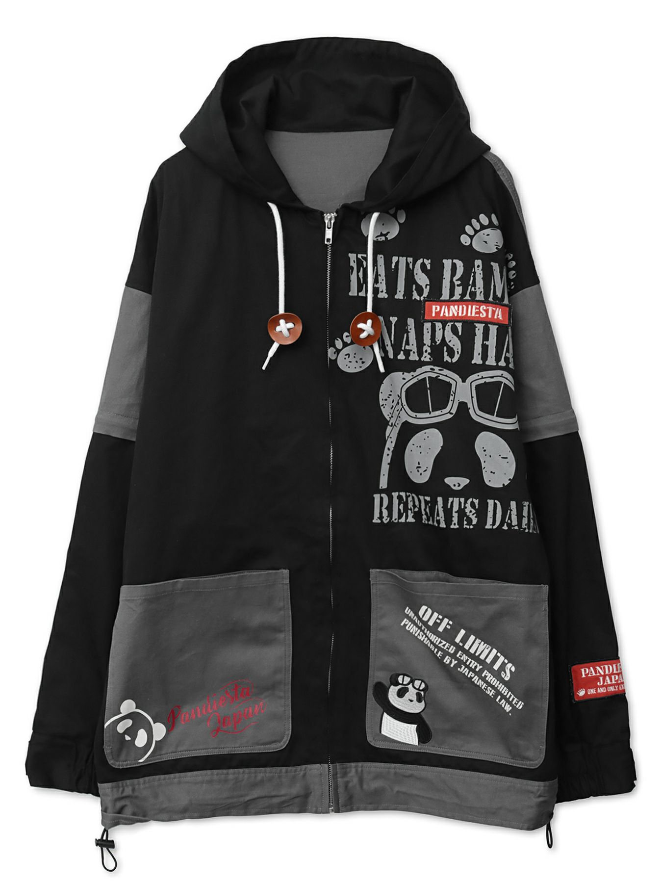 ＜春の予約会＞【PANDIESTA JAPAN】ミリタリーフードジャケット