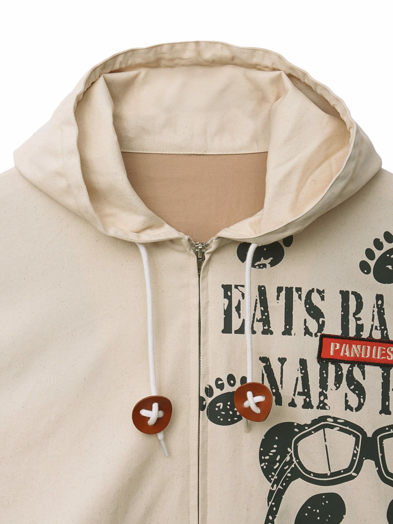 ＜春の予約会＞【PANDIESTA JAPAN】ミリタリーフードジャケット