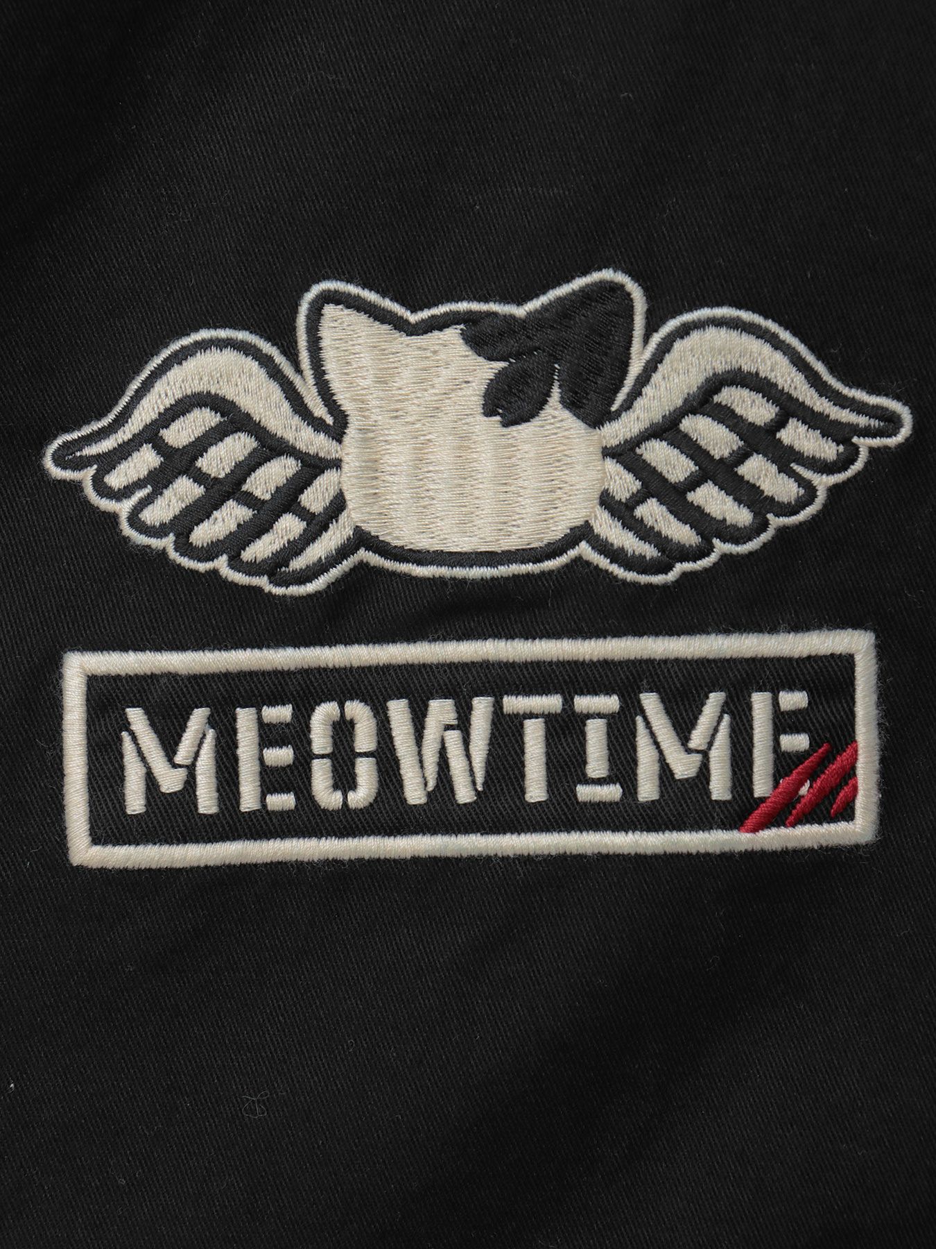 ＜春の予約会＞【SUMINEKO】“スミネコ”刺繍入りBIGシルエットMA-1